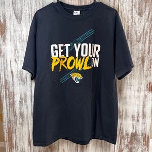 Port‎ & Company Jaguars Get Your Prowl On Black T Shirt Short Sleeve XL